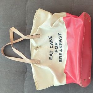 Kate Spade eat cake for breakfast tote